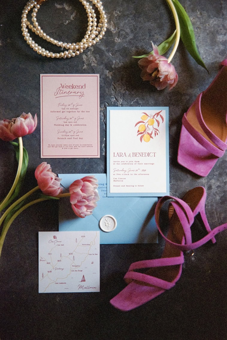 Wedding details on film in Tuscany